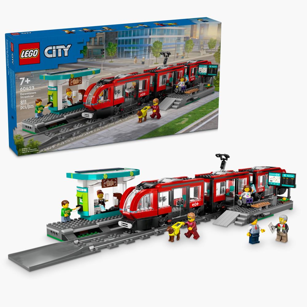 LEGO City Downtown Streetcar And Station